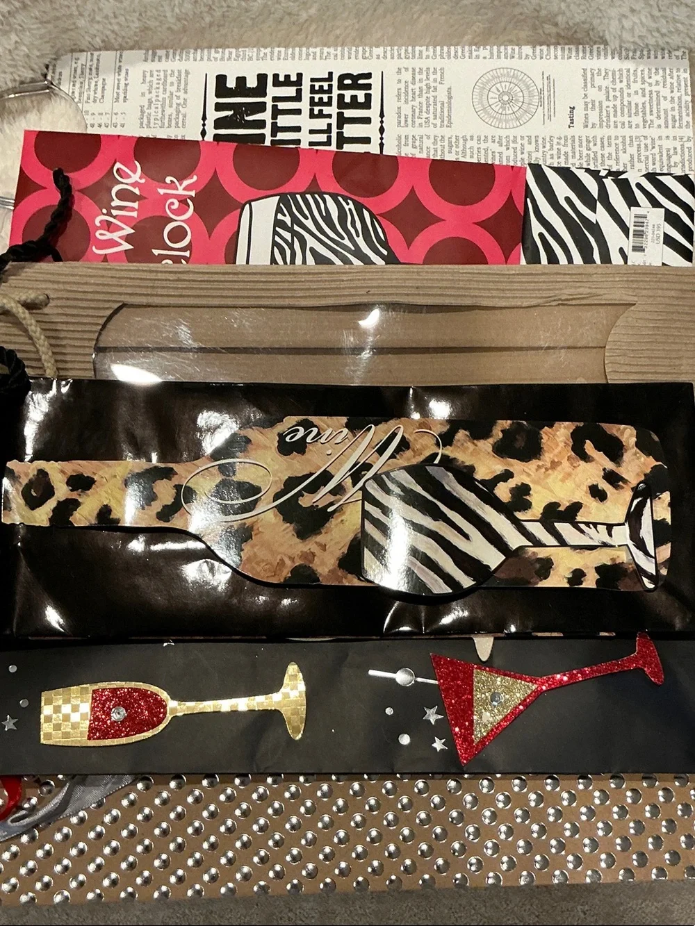 Wine Gift Bag Set - 6 Fashion Collection